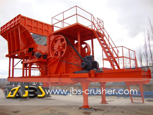 mobile crusher plant,mobile stone crusher, mobile jaw crusher ,movable crusher station-JBS Machinery